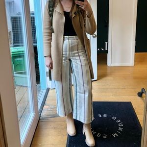 Madewell Emmett Wide-Leg Crop Pants stripe 29